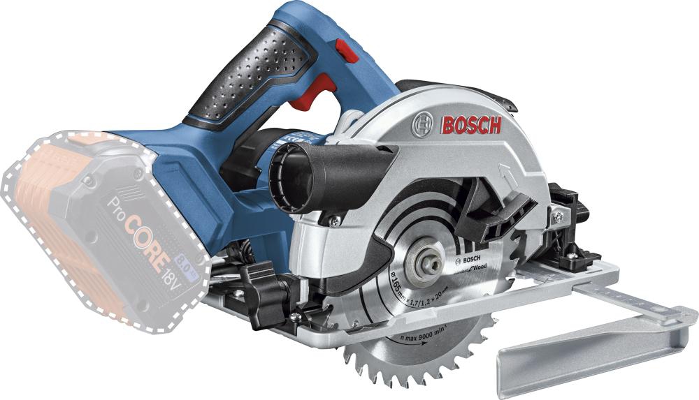 BOSCH Akku-Handkreissäge GKS 18V-68GC Solo in L-Boxx, Parallelanschlag