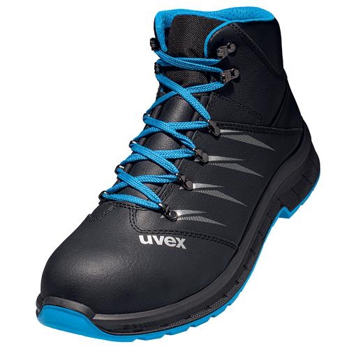 UVEX 2 trend Sicherheits-Stiefel Gr. 39 W11 S2 ESD SR schwarz/blau 6935.8