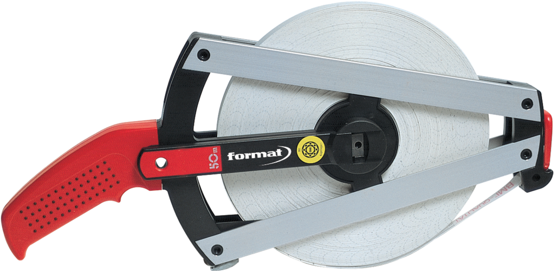 FORMAT Rahmenstahlbandmaß rostfrei 50 m x 13 mm