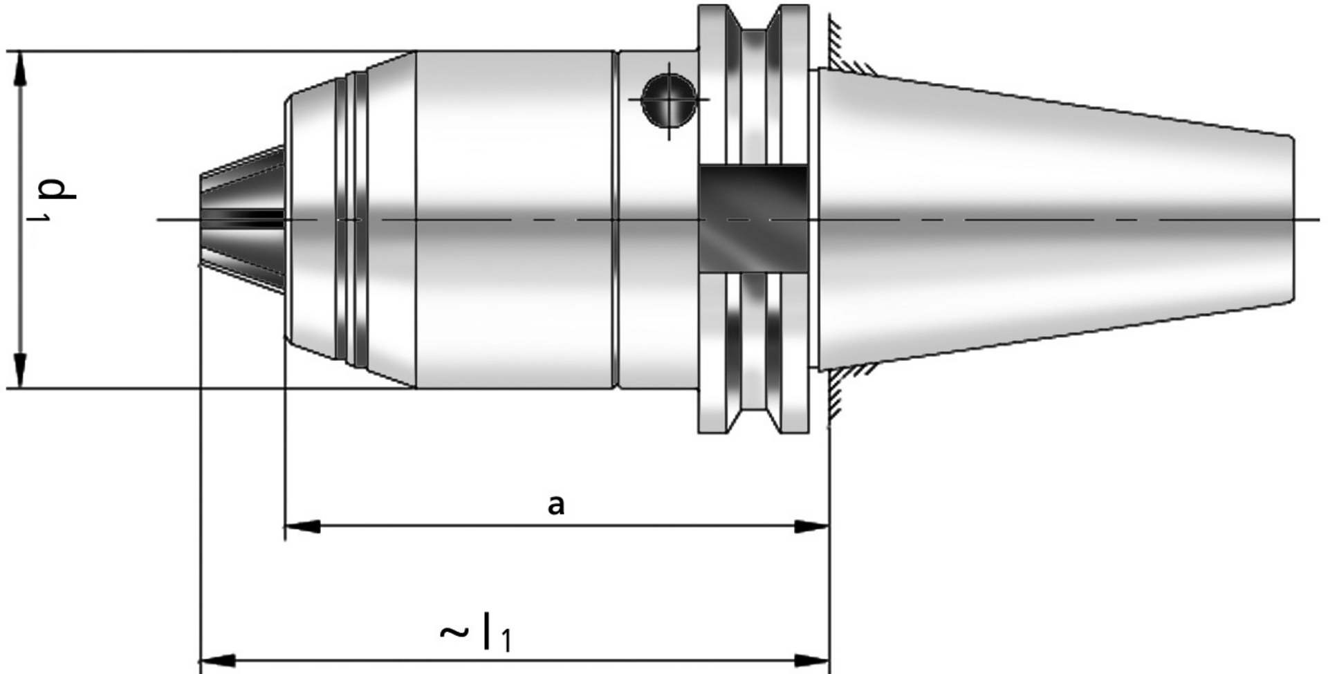 FORTIS Kurzbohrfutter D69871 ADB R/L