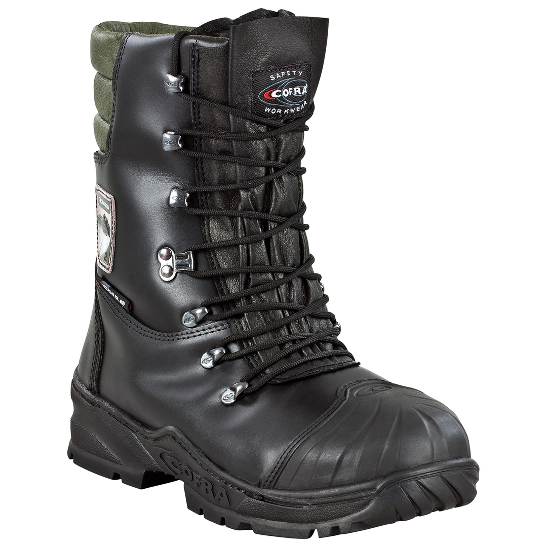 COFRA Waldarbeiter-Schnittschutz-Stiefel Power, S3 schwarz, Gr. 42 Klasse II