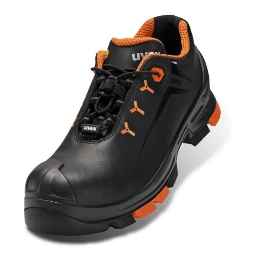 UVEX 2 Sicherheits-Halbschuh Gr. 52 W12 S3L ESD SR schw/orange 6502.3