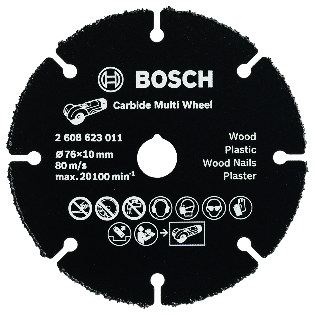 BOSCH Trennscheibe Carbide Multi Wheel f. Holz, Plastik, Baumaterial