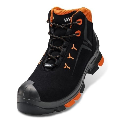 UVEX 2 Sicherheits-Stiefel Gr. 42 W10 S3L ESD SR schw/orange 6509.1