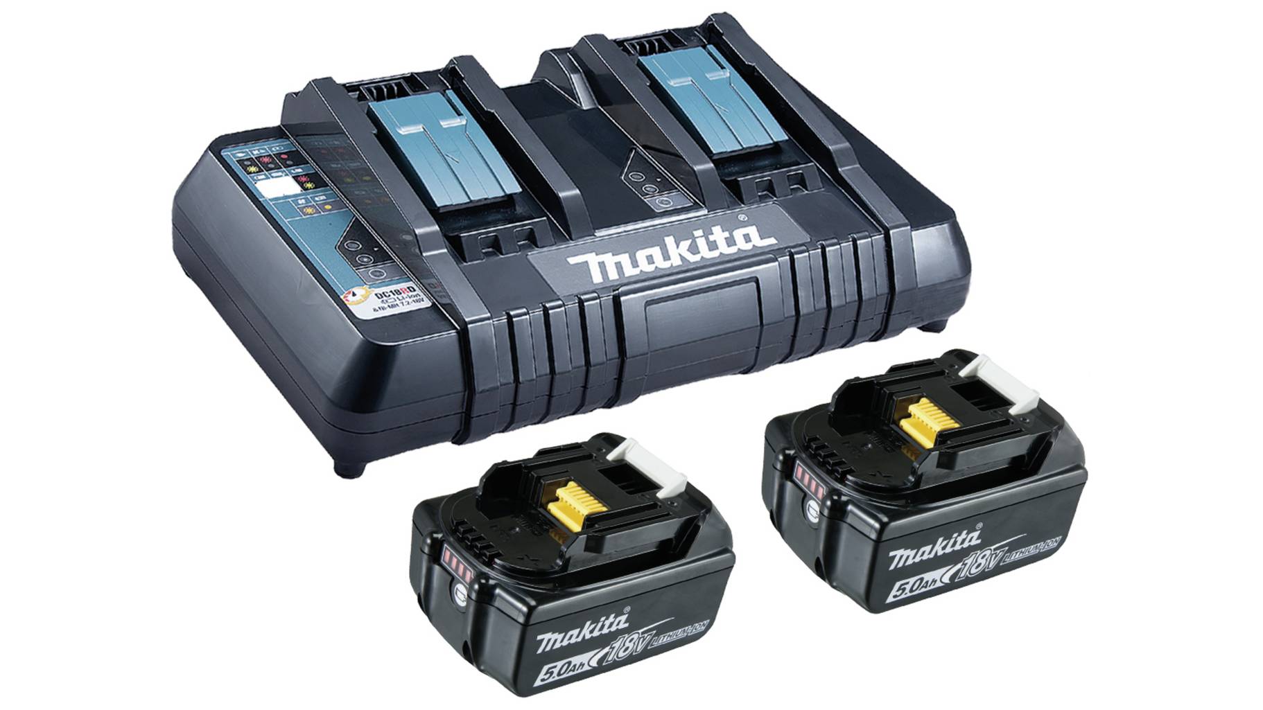 MAKITA Power Source Kit 2 x Akku 18,0V/5,0 Ah, DC18RD