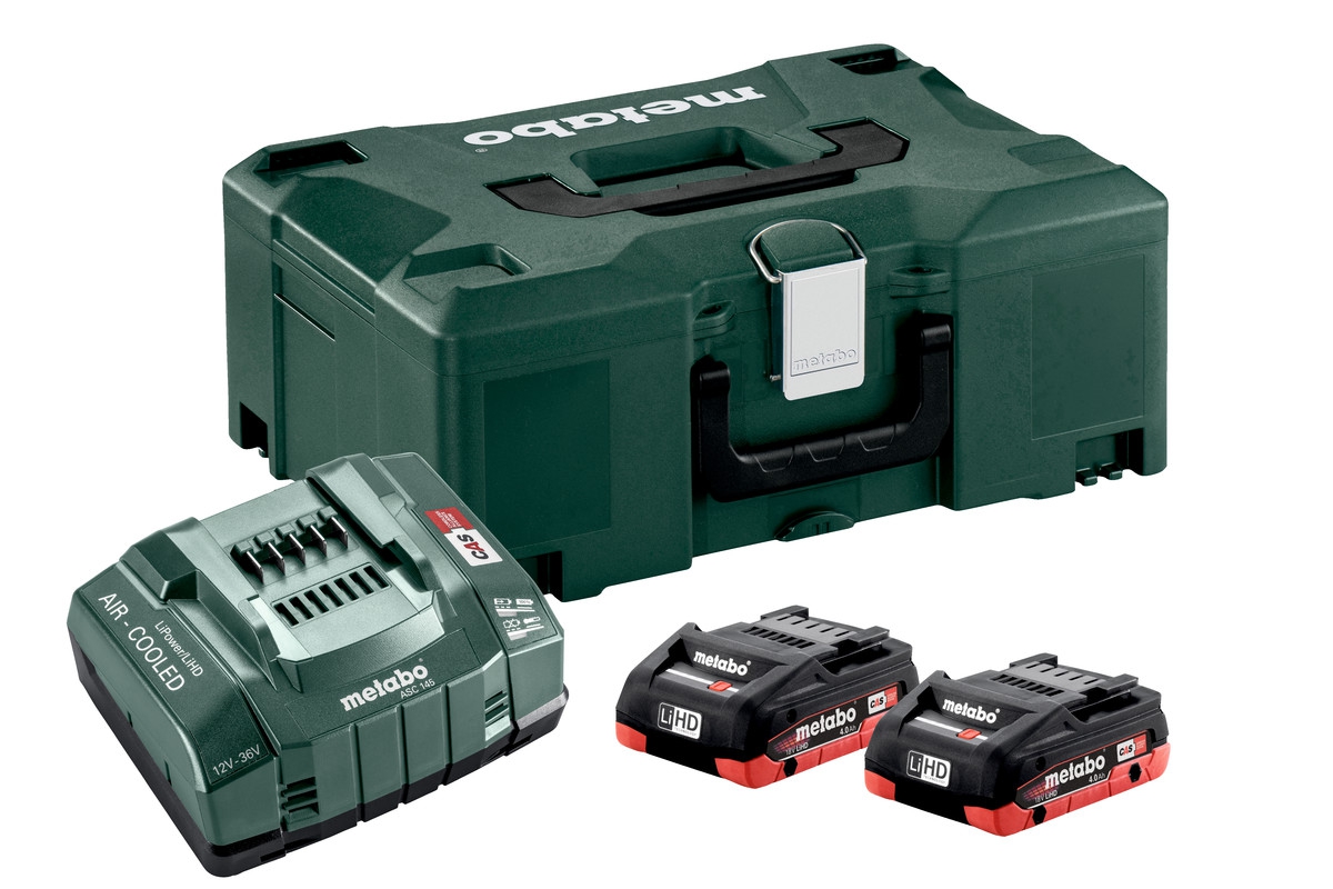 Akku Basis Set LiHD 2x18,0 V 4,0 Ah   Metabo