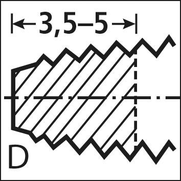 H.Gewindeb. D352 HSS M 2  Satz          FORTIS