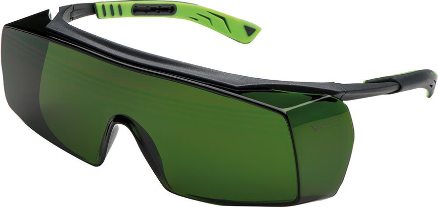 Univet Überbrille 5X7 Ultimate Overspecs IR3, grün, kratzfest