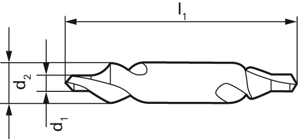 FORMAT Zentrierbohrer DIN333 - R HSS 6,30 mm geschliffen