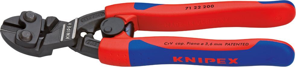 KNIPEX 71 22 200 CoBolt Kompakt- Bolzenschneider Mehrk. atra. 200 mm