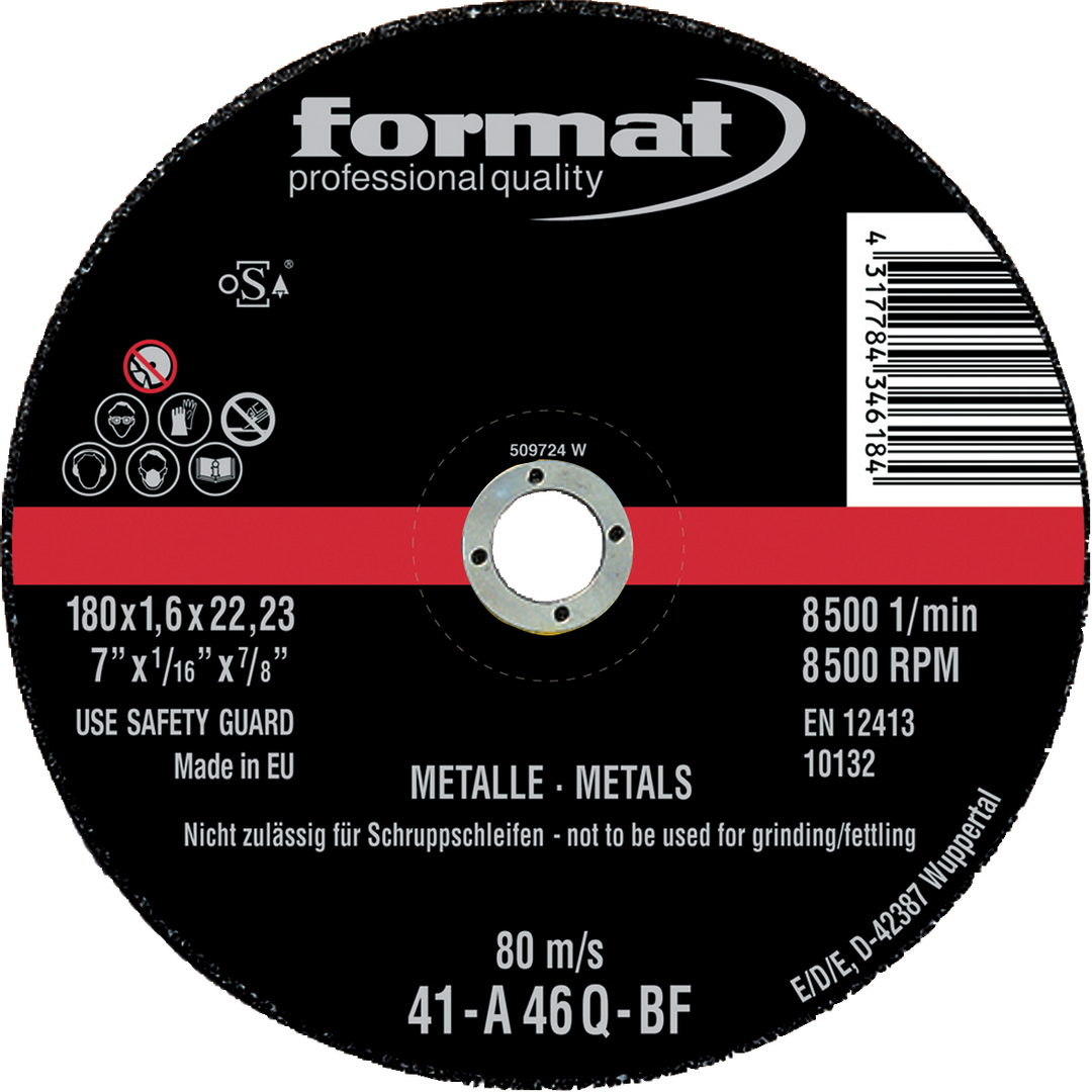 FORMAT Trennscheibe für Stahl 125x2,5mm gekröpft