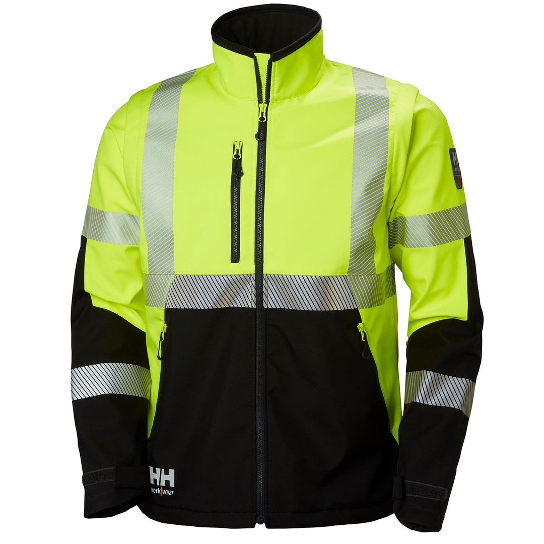 HELLY HANSEN ICU Jacke 74272 Gr. M EN471 YELLOW/EBONY