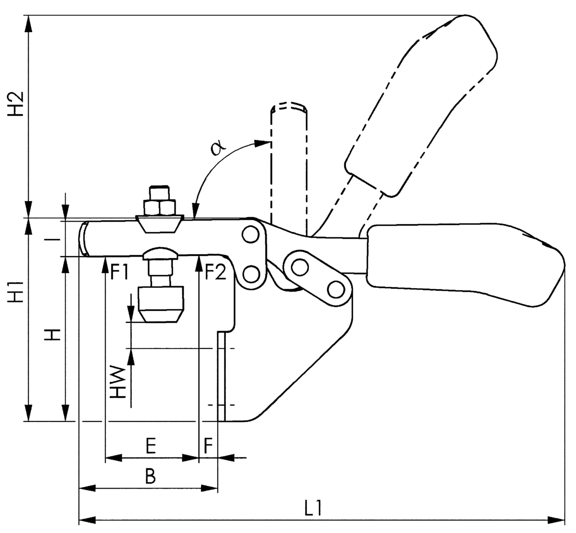 Waagrecht - Spanner 6833 Gr. 2 AMF