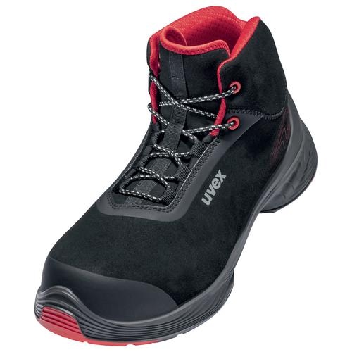 UVEX 1 G2 Sicherheits-Stiefel Gr. 43 W10 S3L ESD SR schw/rot 6839.1