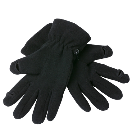 mb Touch-Screen Fleece Gloves MB7948 100%PES, black, Größe S/M