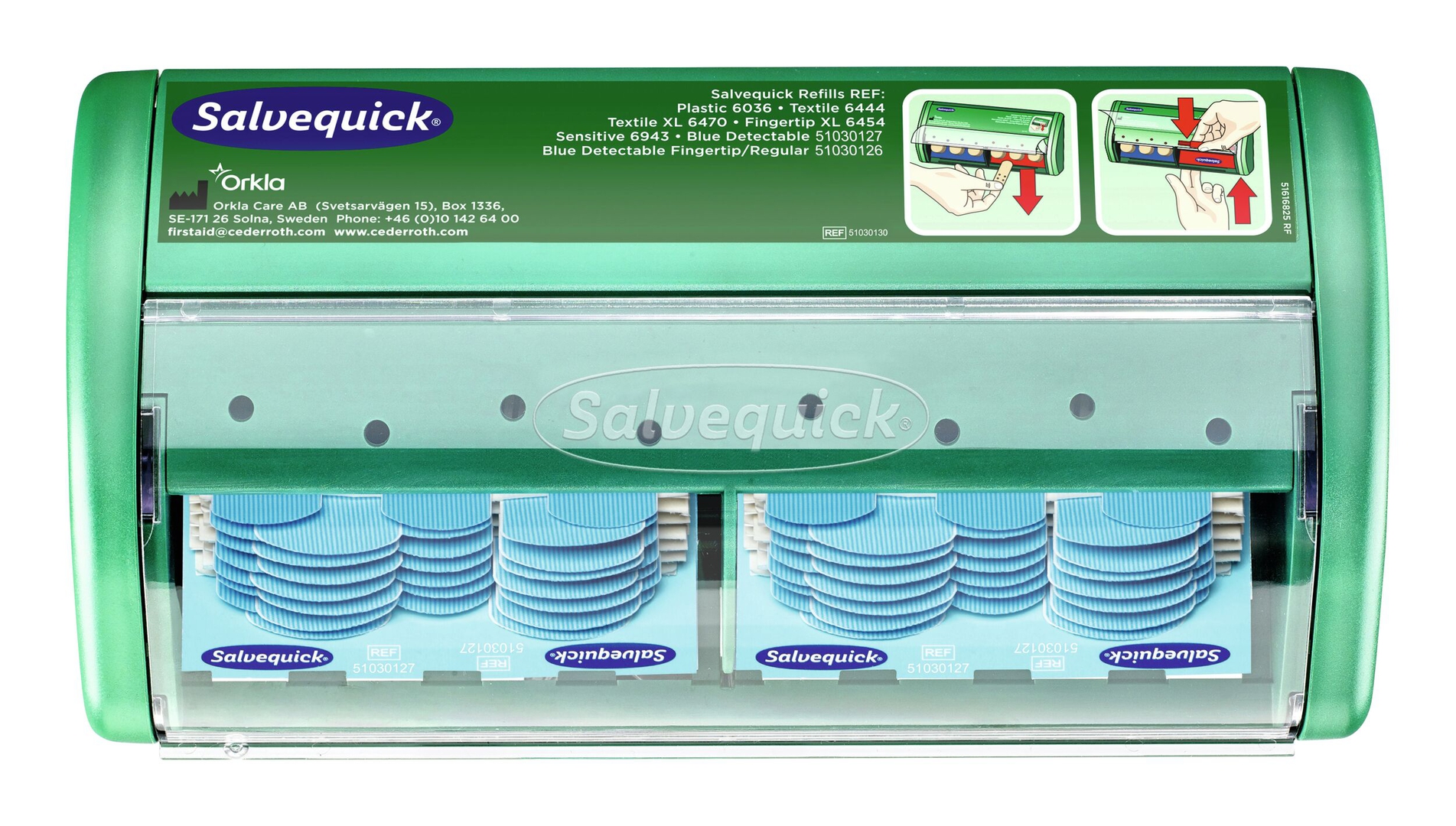 Salvequick Pflasterspend. detektierbar,2x35Pflaster