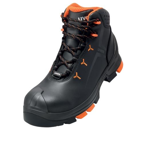 UVEX 2 Sicherheits-Stiefel Gr. 52 W14 S3L ESD SR schw/orange 6503.4