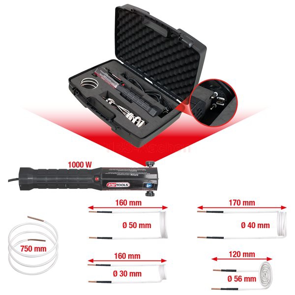 KS TOOLS Induktions-Heizpistolen-Satz 6-tlg.    500.8480