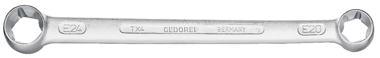 GEDORE Doppelringschlüssel Außen-TORX E20xE24, TX 4 E20XE24, 6060220