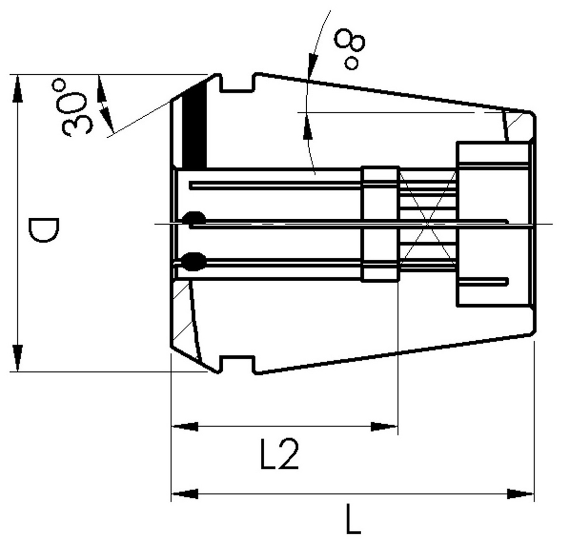 Spannz. m. Vierk. Abg. ER32-20,0X16,0    Fahrion