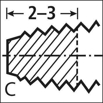 H.Gewindeb. D352 HSS M 2  Satz          FORTIS