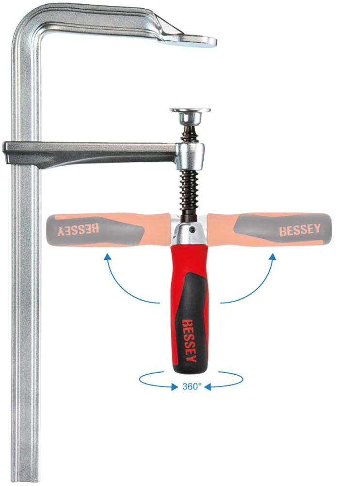 BESSEY Ganzstahl-Schraubzwinge GZ-KG, 600x120mm