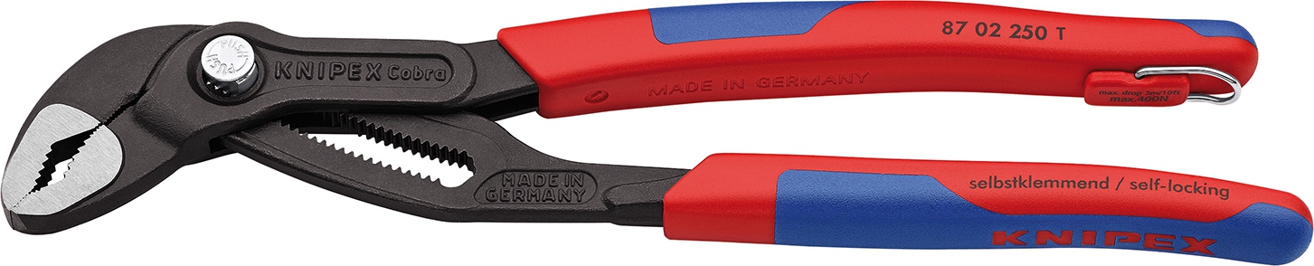 KNIPEX 87 02 250 T Cobra Hightech- Wasserpumpenzange Mehrk. atra. 250 mm