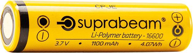 SUPRABEAM Ersatzakku zu Q2R Li-Ion 16600 (1100 mAh)