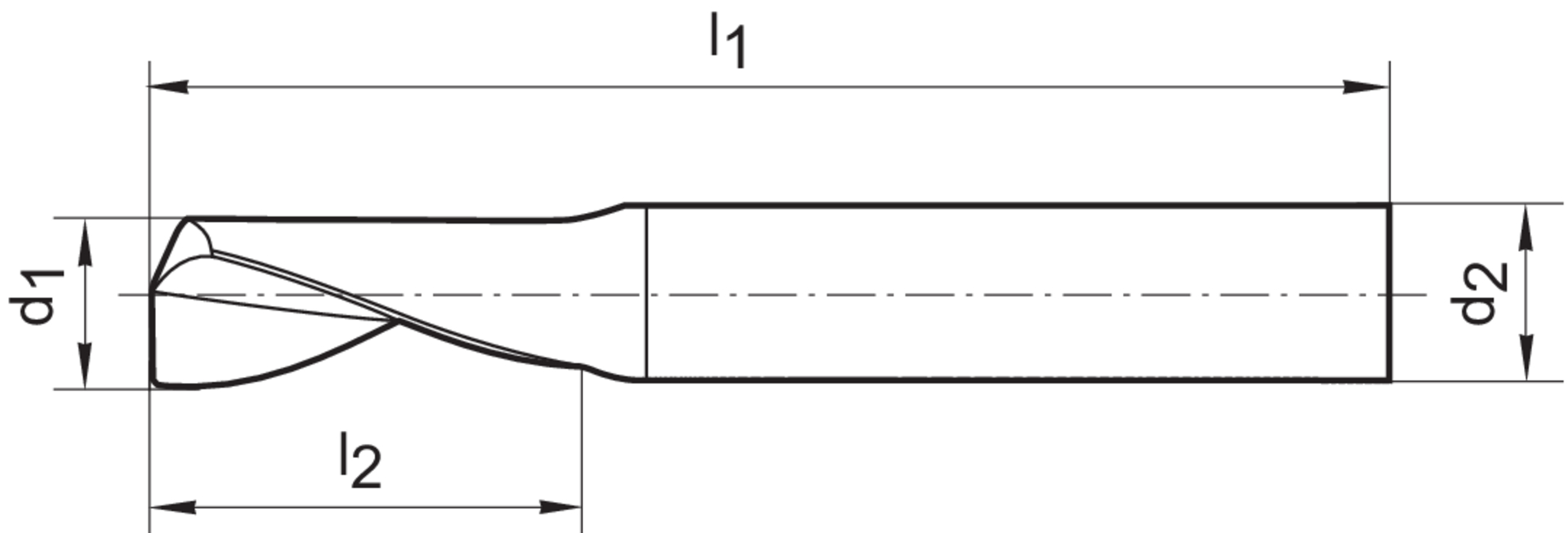 FORMAT Einzahnfräser WN VHM 12,0 mm