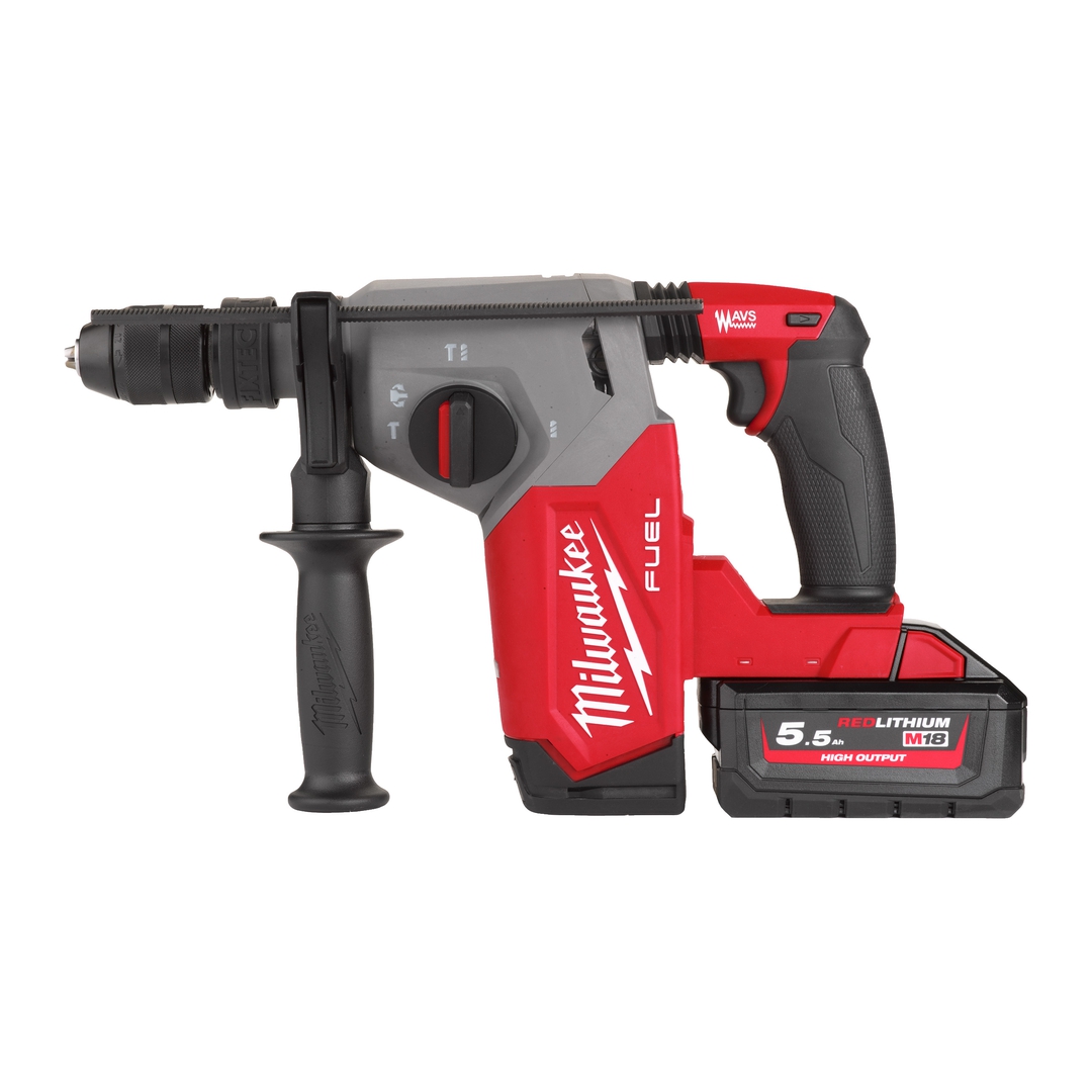 MILWAUKEE Akku-Kombihammer M18FHX-552X 2x18V/5,5Ah, Ladegerät, HD Box