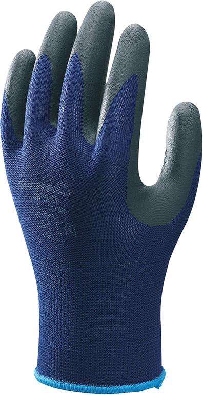 SHOWA® - Mehrzweckhandschuh Nitrile Foam Grip 380, blau/schwarz, 7 (M)