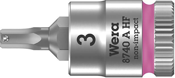 WERA Schraubendreher-Einsatz 1/4" 3 x 28mm i6-kant Haltefunktion