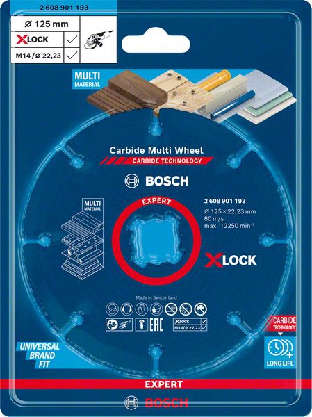 BOSCH X-LOCK Multiwheel Trennscheibe EXPERT Carbide 125x22,23 mm