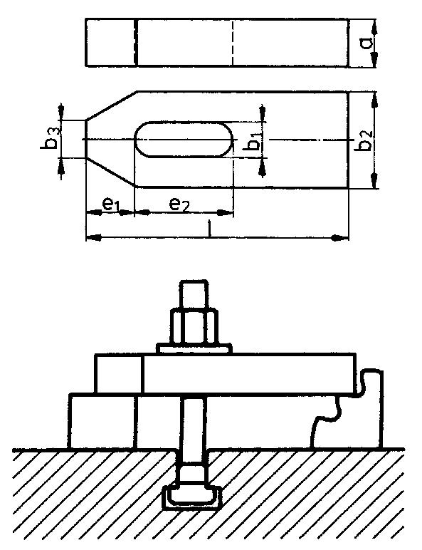 FORMAT Spanneisen DIN6314 18 x 125 mm