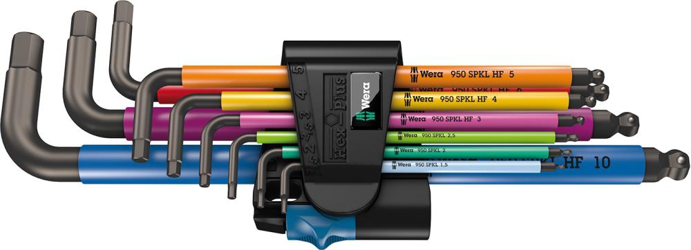 WERA Winkelschraubendreher Multicolor Satz 9-teilig, HF