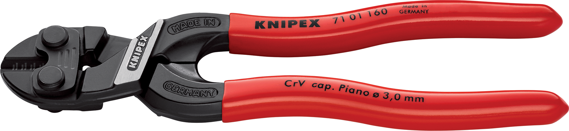 KNIPEX 71 01 160 CoBolt S Kompakt- Bolzenschneider schwarz atra. 160 mm