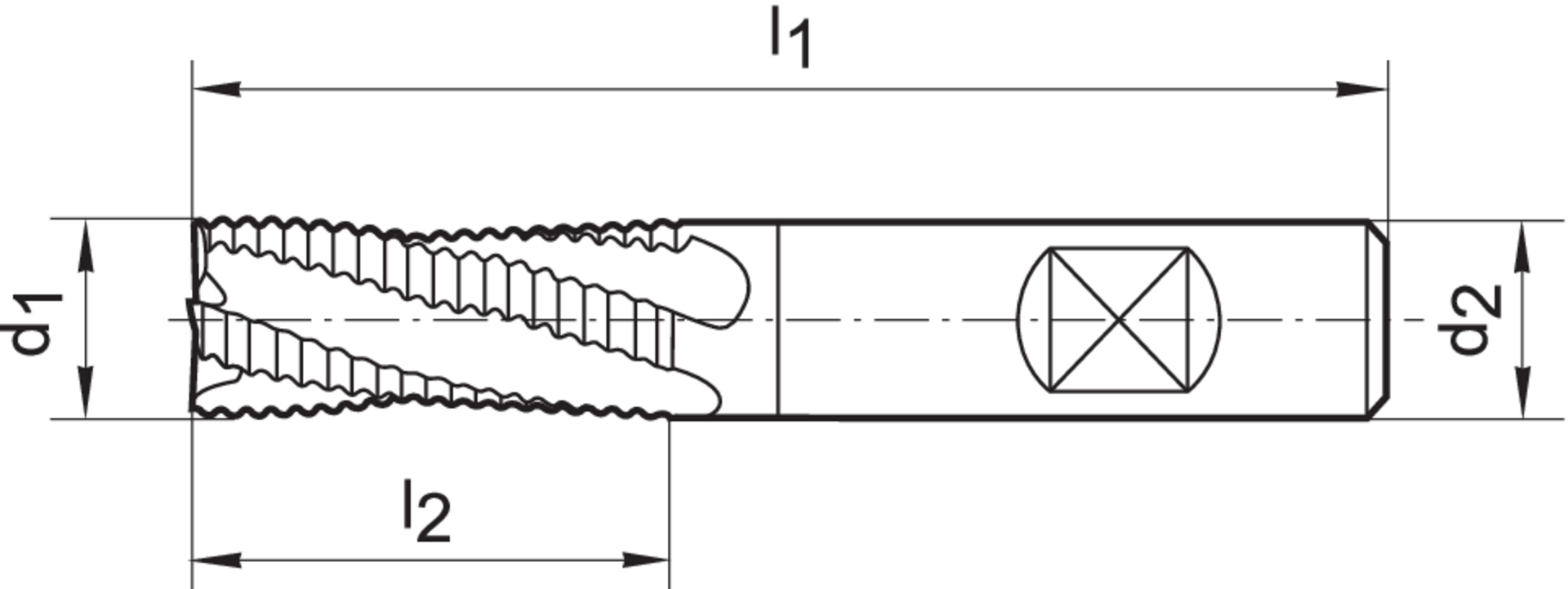 FORMAT Schruppfräser DIN6527L VHM TiALN 20,0mm HB Z 4 HR