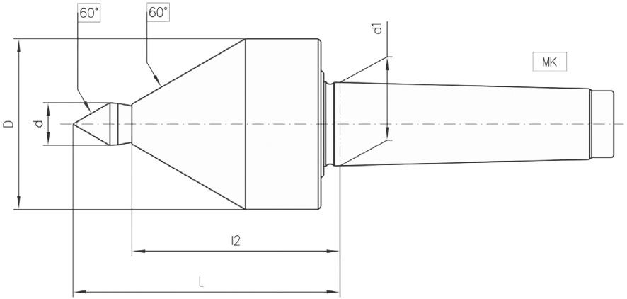 Zentrierkegel mitl. MK4 Conzella