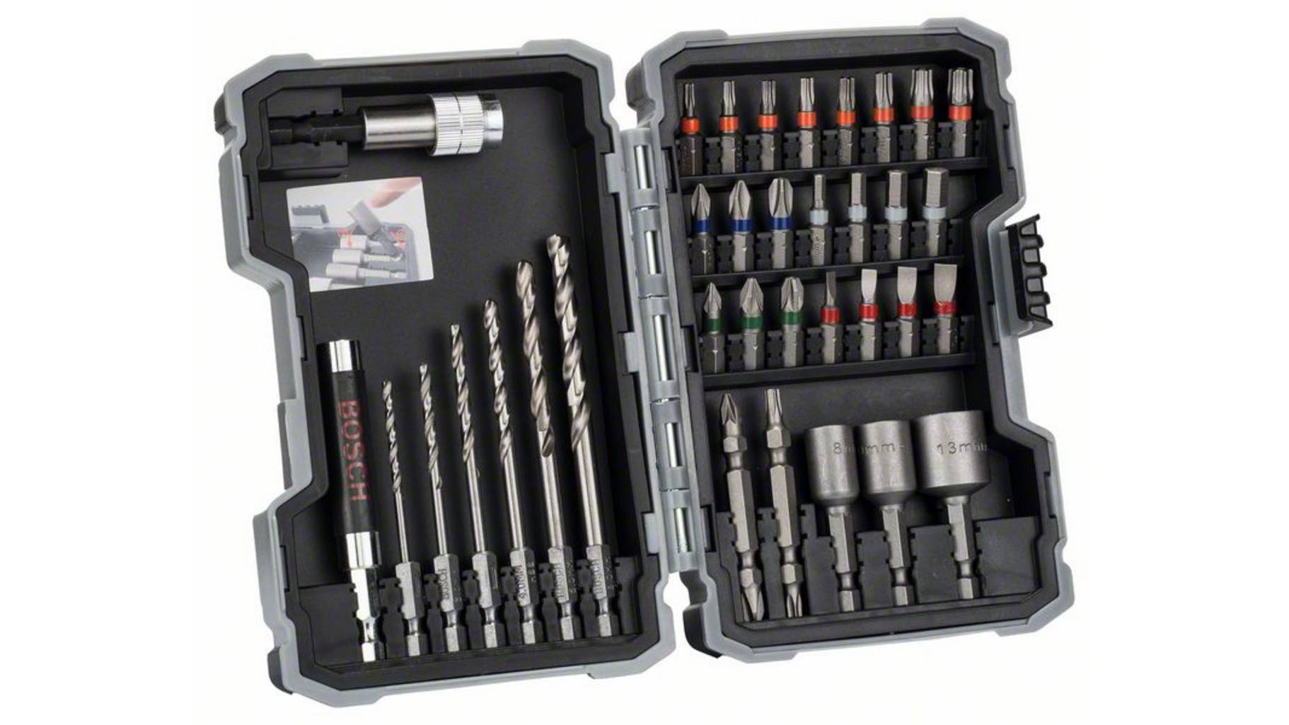 BOSCH Bohrer-und Schrauberbit Set HSS-G Extra Hart, 35-teilig