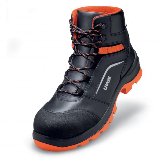 UVEX 2 xenova Sicherheits-Stiefel Gr. 52 W12 S3 ESD SRC schw/rot 9507.3