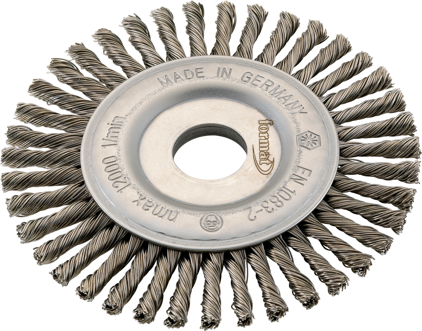 FORMAT Rundbürste Stahldraht gezopft 178x6mm