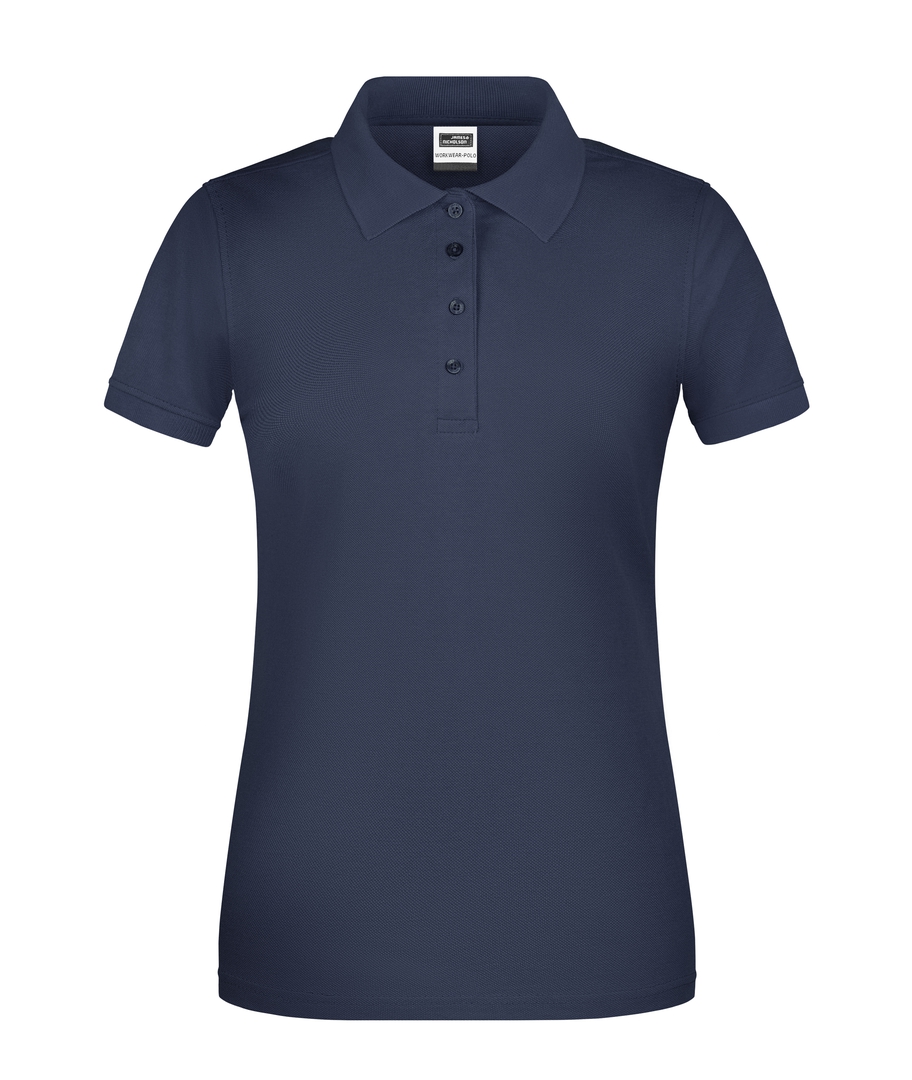 Ladies' BIO Workwear Polo JN873 50%BW/50%PES, Fb. navy, Gr. M