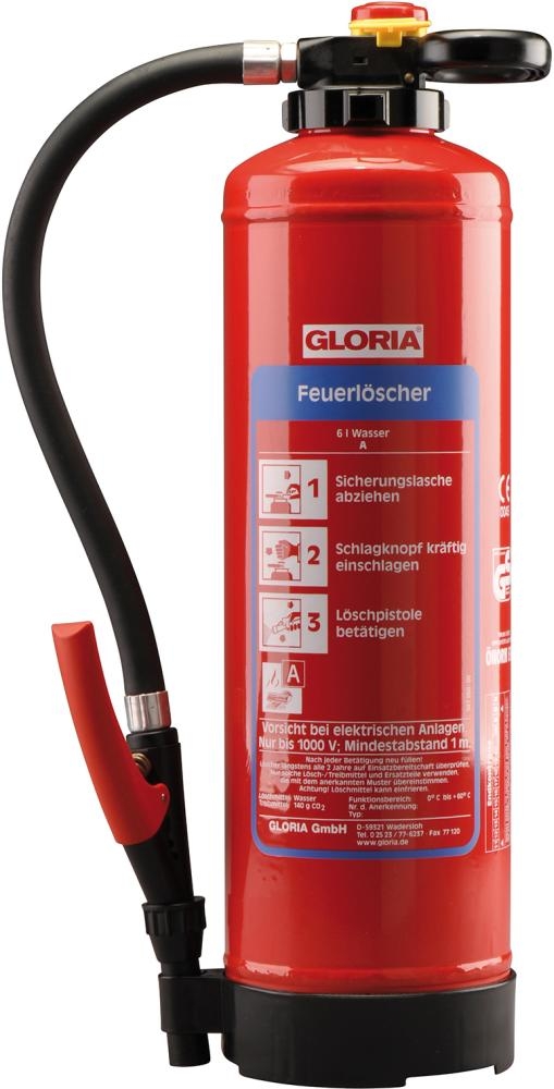 GLORIA Handfeuerlöscher WH 6 PRO 803801.0000 Brandklasse 34A