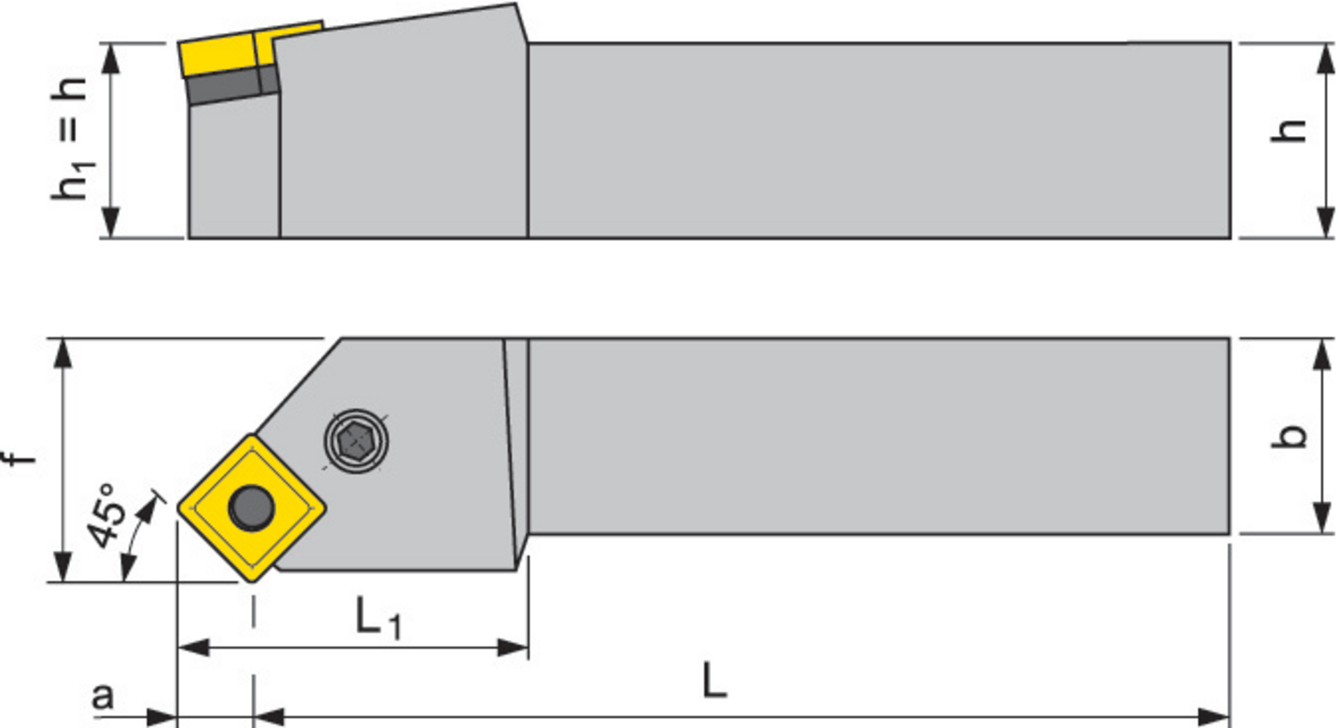 Klemmhalter 45 Grad PSSNL 2020 K 12