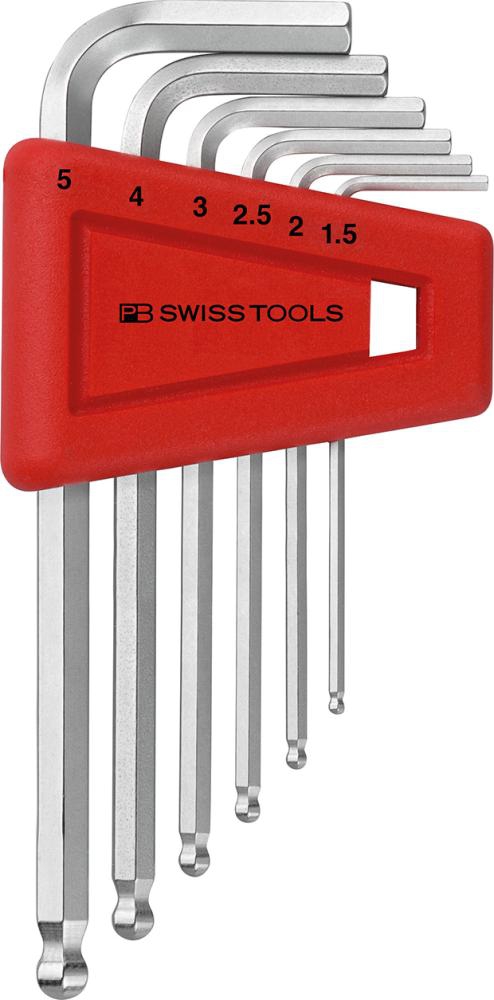 PB Swiss Tools Winkelschraubendrehersatz im Kunststoffhalter, 8-teilig 1,5-8mm