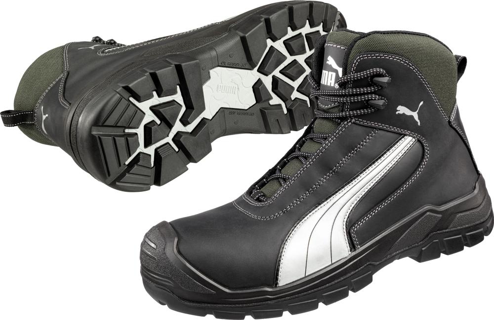 PUMA Stiefel 630210, S3,Gr.39,schwarz/silber