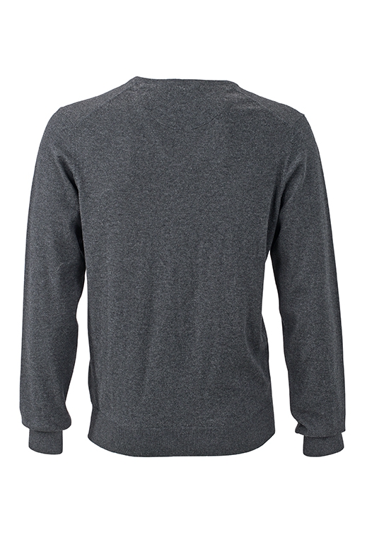 JN Mens Pullover JN664 70%BW/25%SD/5%KAS,anthr.-melange,Gr. 2XL