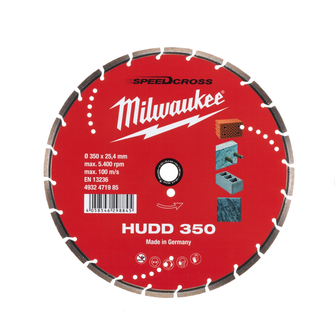 MILWAUKEE Speedcross Diamanttrennscheibe HUDD 350mm für harte Materialien