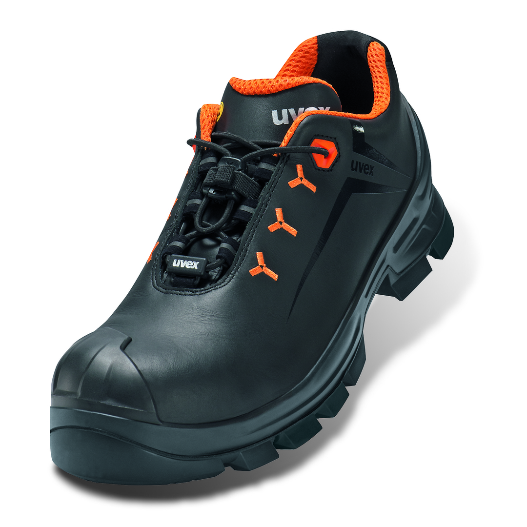 UVEX 2 MACSOLE Sicherheits-Halbschuh Gr. 35 W11 S3L ESD SR HRO schw/or 6522.2