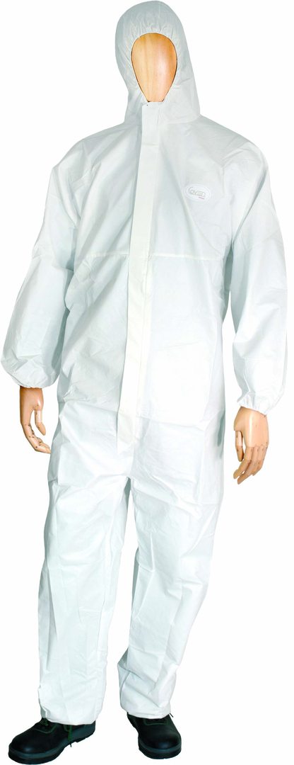 Einweg-Overall EN-1149-1 antistatisch weiß, 55 g/m2, Gr. 3XL